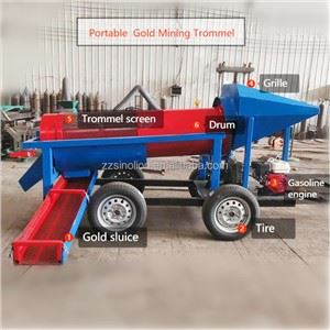 ซิมบับเว Rock Gold Trommel Screen 10TpH