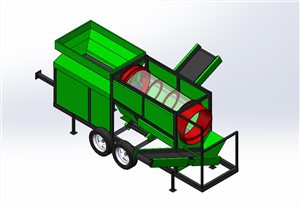 เครื่องคัดกรอง Trommel Pompost Mobile